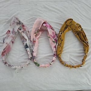 Floral and Mustard Headband Set